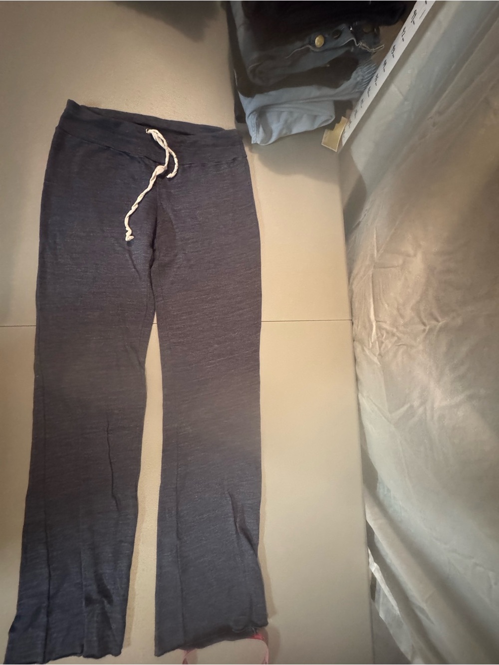Splendid Navy Blue Drawstring Track Pants
